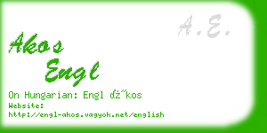 akos engl business card